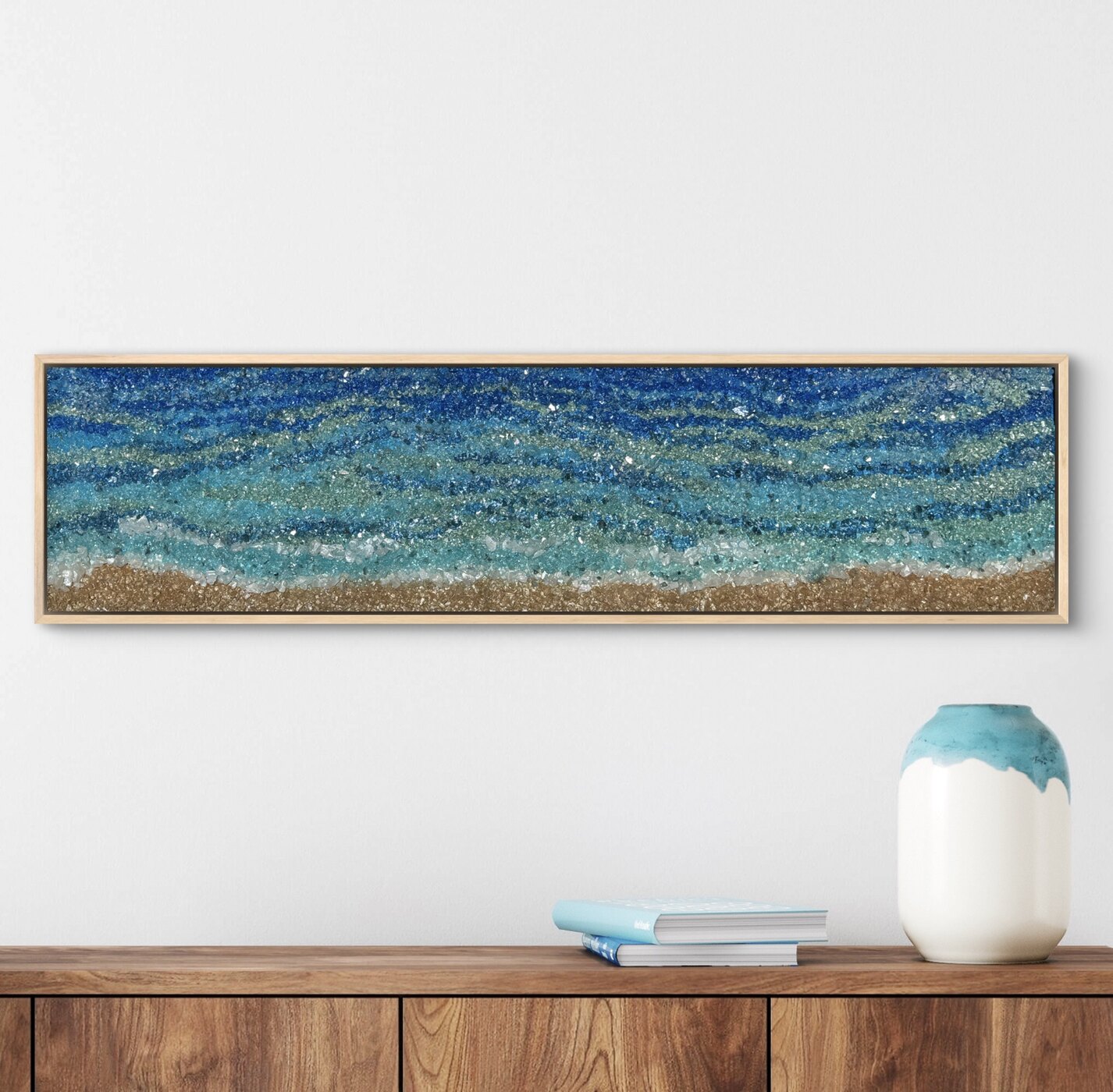Golden Shore, an original painting by Tara Zarabi